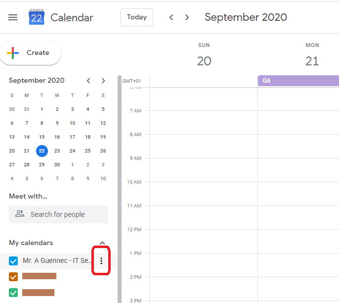 Google Calendar How to share/delegate with others GLT IT Support